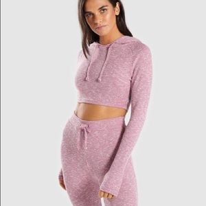 Gymshark Slounge Cropped Hoodie Long Sleeve